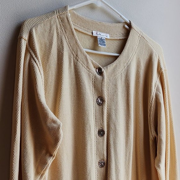 Talbots Yellow Button Down Cardigan Size Small - Picture 2 of 14